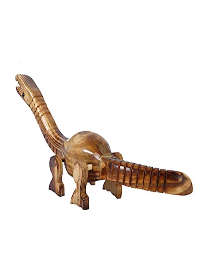 Qwick Click Handcrafted Wooden Flexible Dinosaur Showpiece for Home Decor, Kids Toy, Functional Gift (50 cm) - Image 2